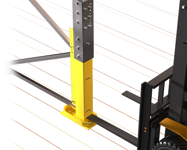 Goliath upright repair compatible with major pallet racking systems