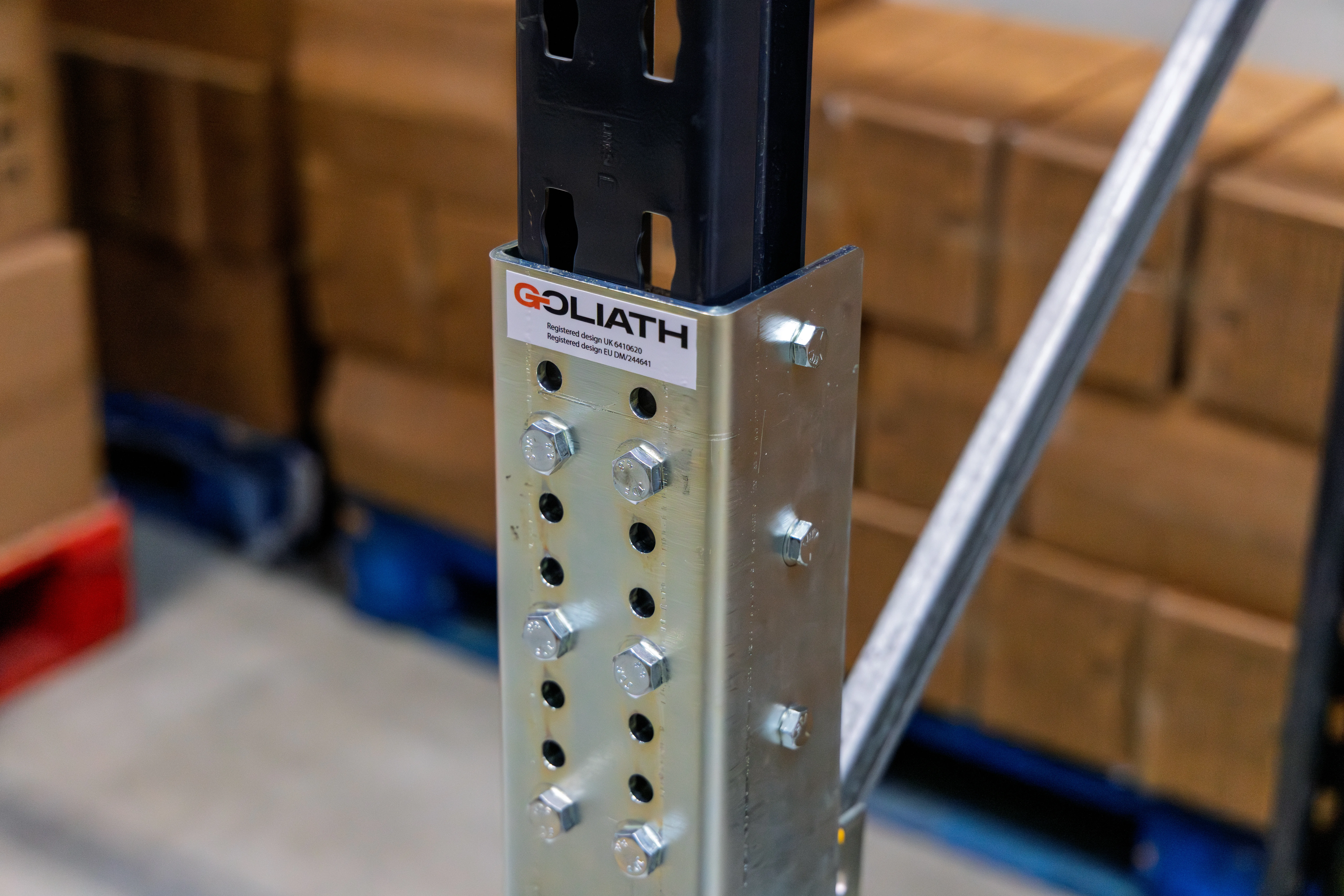 Completed Goliath repair in warehouse environment